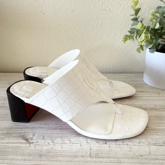 New Christian Louboutin CL Tongamule 55 women sandals Size 38.5, US 8.5 - Picture 5 of 11
